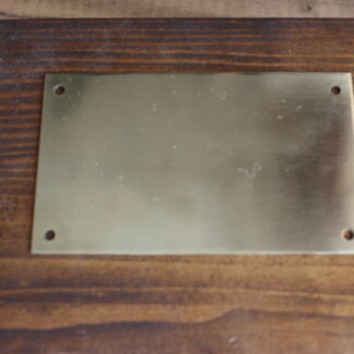 Табличка латунная